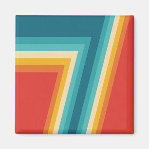 Imán Rayas retras coloridas -   70s, diseño 80s