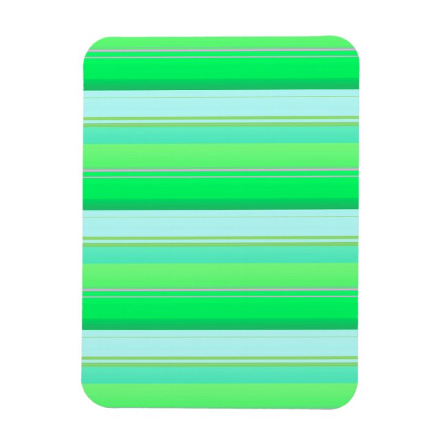 Imán Rayas verdes aqua lindas (Vertical)