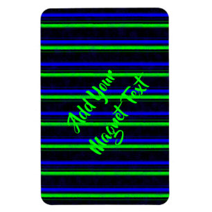 Imán Rayas verdes de color azul negro
