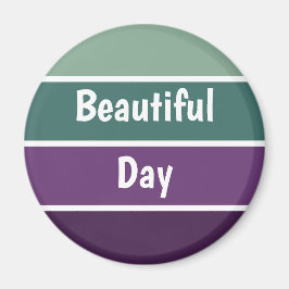 Imán Rayas Verdes Y Púrpura