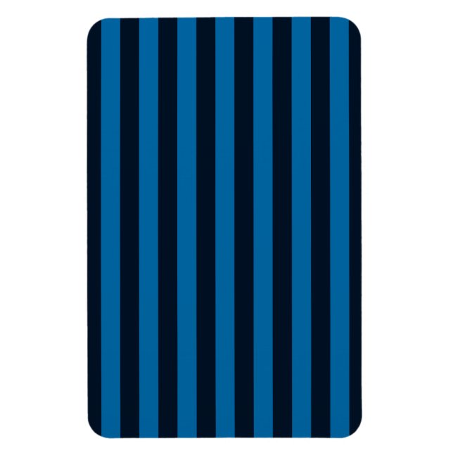Imán Rayas verticales azules fondo Personalizar esto! (Vertical)