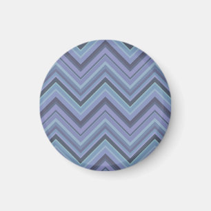 Imán Rayas zigzag de color azul