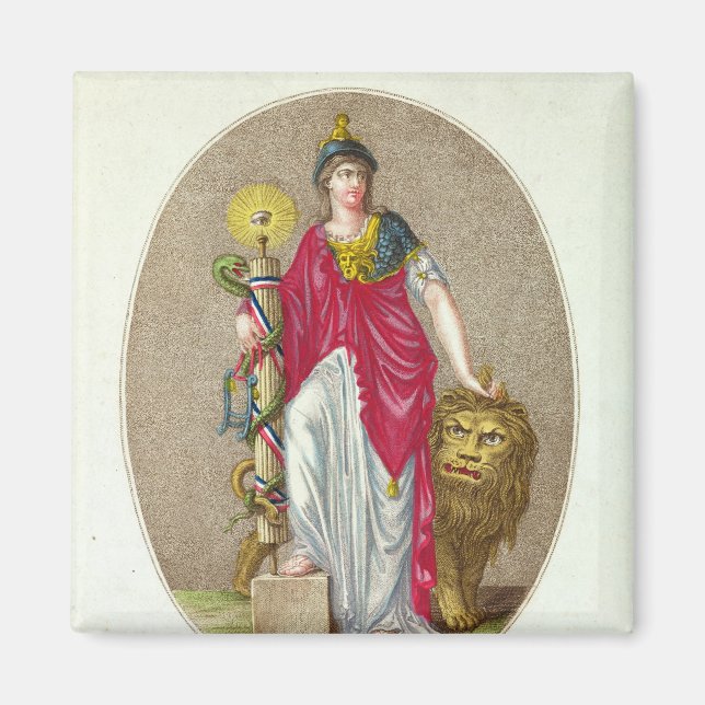 Imán Razón, grabada por Carre, 1793 (Frente)