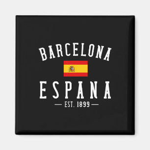 Imán Rcelona Espana España Est. Bandera Mapa Recuerdo V