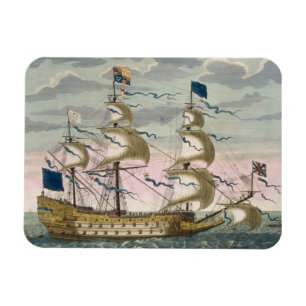 Imán Real (buque insignia) de la flota inglesa, el