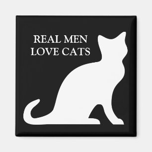 Imán real de los gatos del amor de los hombres