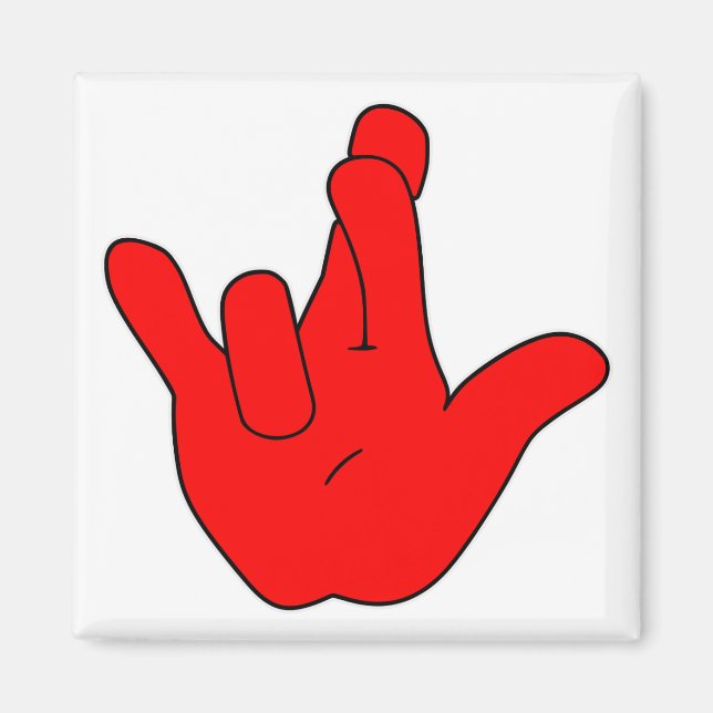 Imán Realmente Te Amo ASL ©WhiteTigerLLC.Com (Frente)