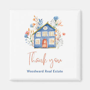 Imán Realtor Gracias Comercialización Marca Lealtad Cut