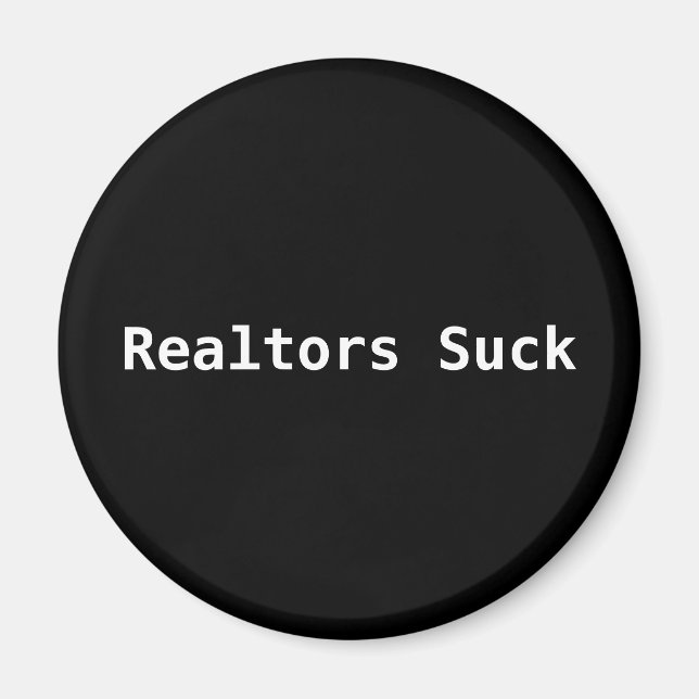Imán Realtors Suck (Frente)