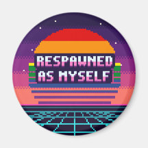 Reaparecí como yo mismo Orgullo Pixel Magnet