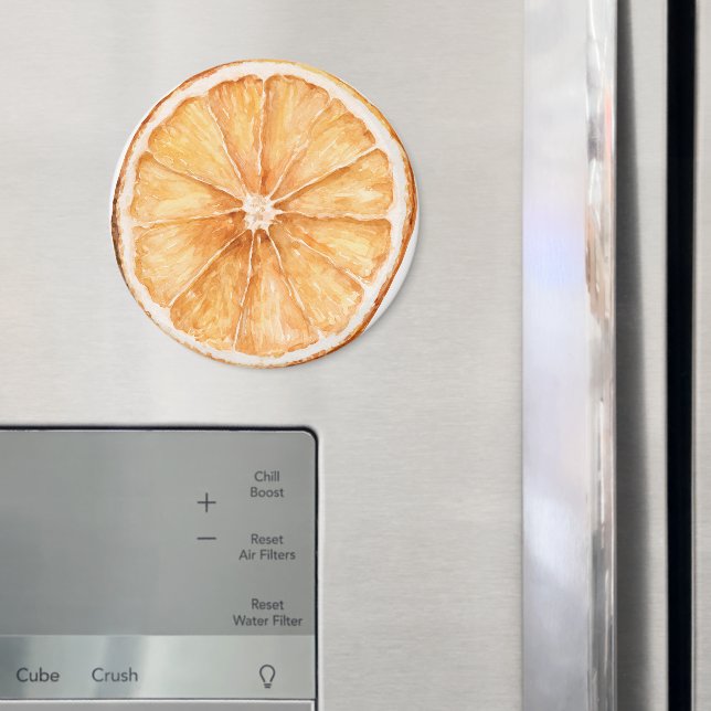 Imán Rebanada de fruta de naranja (In situ (nevera))