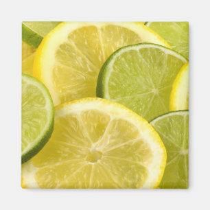 Imán Rebanadas del limón y de la cal