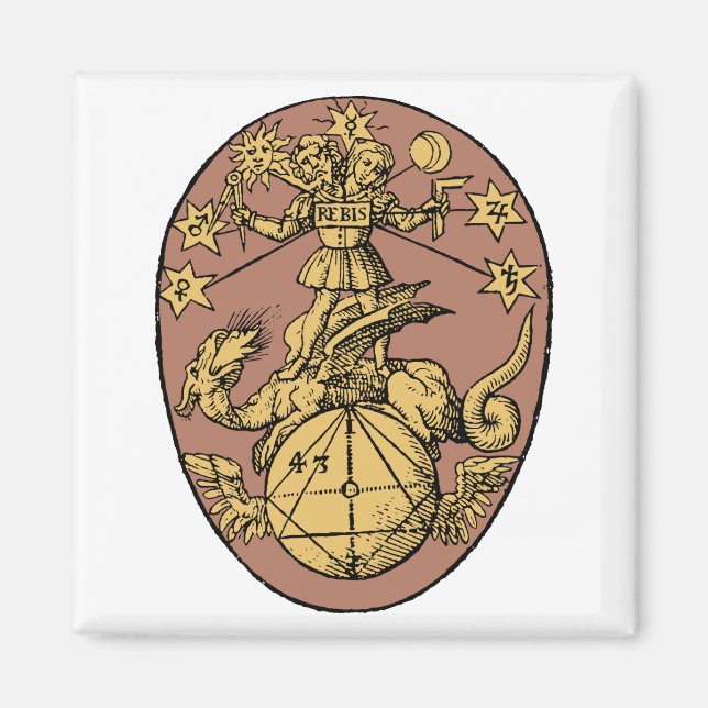 Imán Rebis alquímico (Frente)