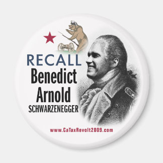 Imán Recall Benedict Arnold Schwarzenegger Magnet