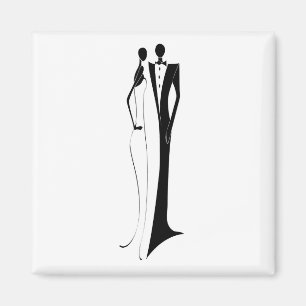 Imán Recepción De Bodas Formales Novia Groom Guardar L