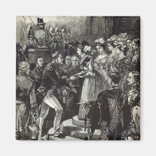 Imán Recepción de Louis Felipe en el castillo de