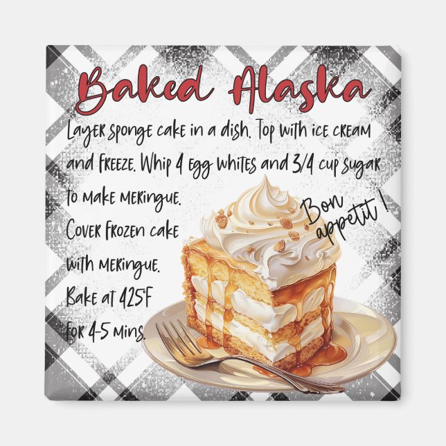 Imán Receta de Alaska al horno (Frente)
