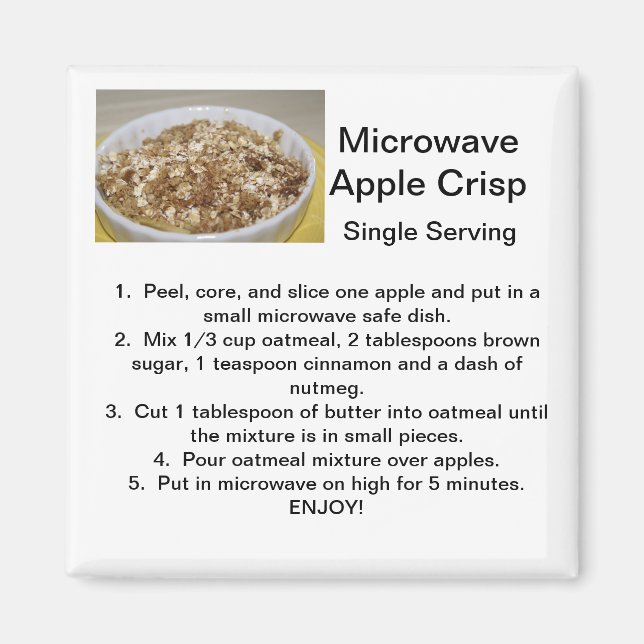Imán Receta de Apple Crisp (Frente)