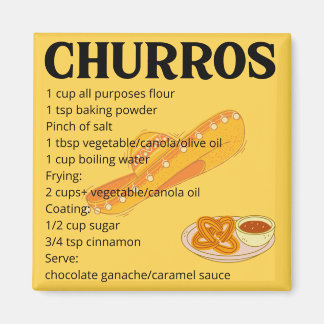 Imán Receta de Churros