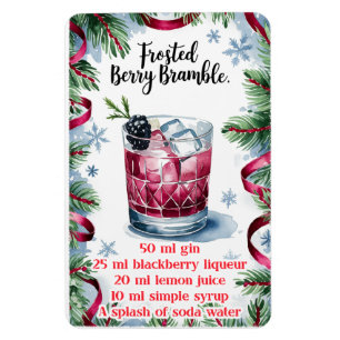 Imán Receta de cóctel de feriado de bramble de Berry co