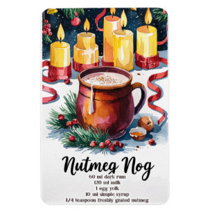 Imán Receta de cócteles Nutmeg Nog Holiday
