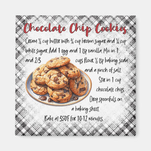 Imán Receta de Galletas con Chips de Chocolate