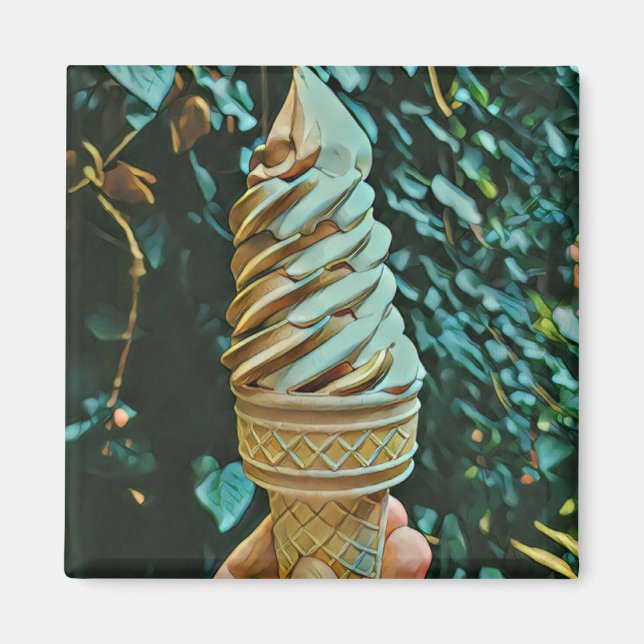 Imán Receta de helado (Frente)