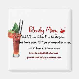 Imán Receta de la bebida del bloody mary