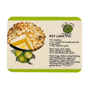 Imán Receta de Tarta de Lima Key