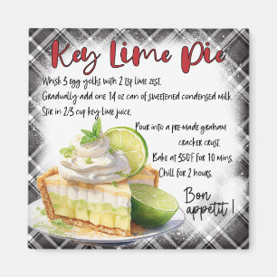 Imán Receta de Tarta de Lima Key