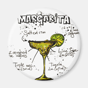 Imán Receta Margarita del cóctel