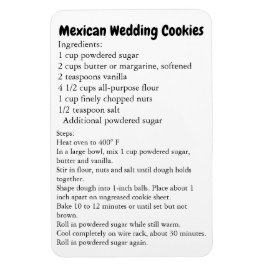 Imán Receta mexicana de cocina Boda gracias regalo