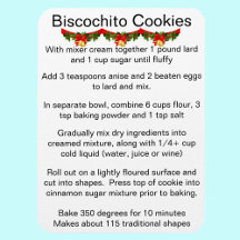 Receta oficial de galletas Biscochito de Nuevo Méx