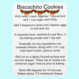 Imán Receta oficial de galletas Biscochito de Nuevo Méx