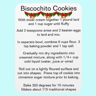 Imán Receta oficial de galletas Biscochito de Nuevo Méx