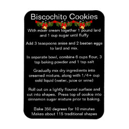 Imán Receta oficial de galletas Biscochito de Nuevo Méx