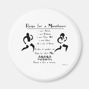 Imán Receta para un Marathoner