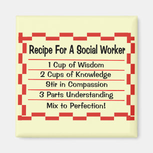Imán Receta para un trabajador social
