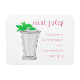 Imán Receta Preppy Mint Julep Bar