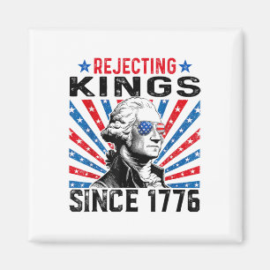 Imán Rechazando reyes desde 1776 bandera de EE. UU. ang