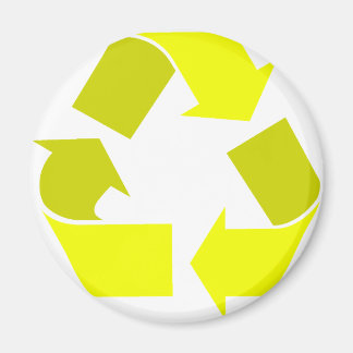 Imán reciclado amarillo