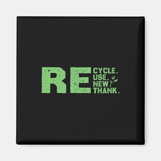 Imán Reciclaje de diseño ecológico (Frente)