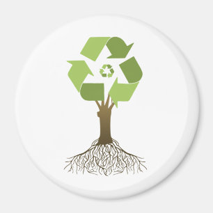 IMÁN RECICLAJE DEL ÁRBOL