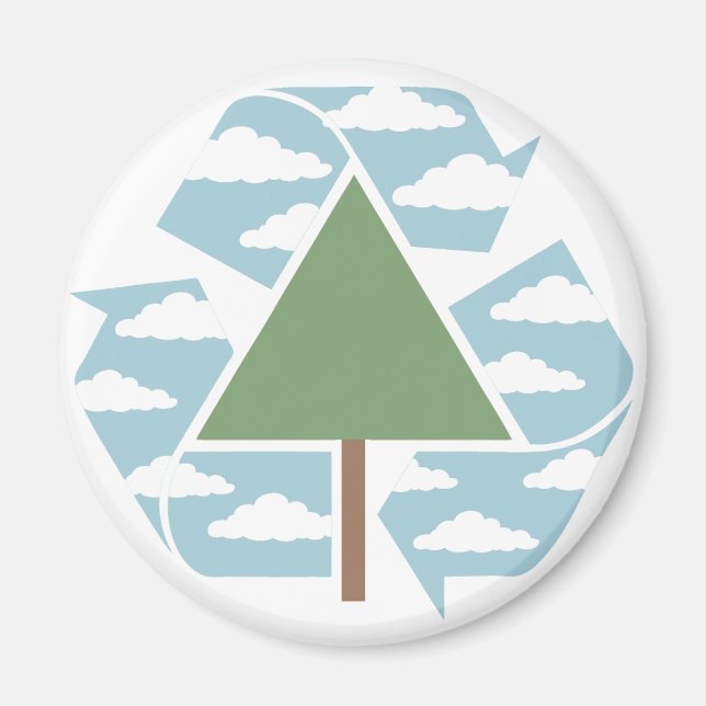 Imán Reciclar - Árbol -1 (Frente)