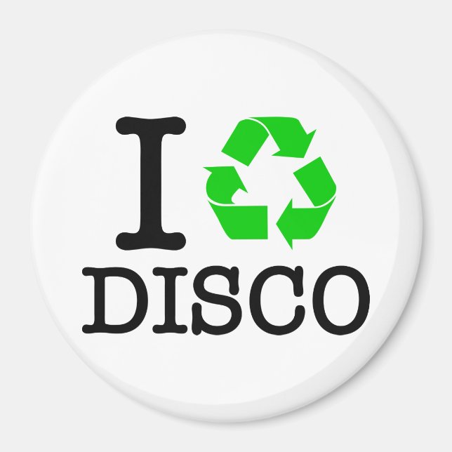 Imán Reciclar Disco (Frente)