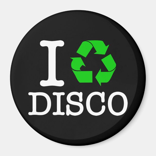 Imán Reciclar Disco (Frente)