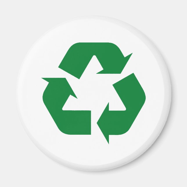 Imán ¡Reciclar productos y diseños! (Frente)