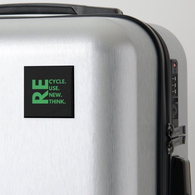 Imán Reciclar Reutilizar Renovar Repensar Día de la Tie (In Situ (Equipaje))