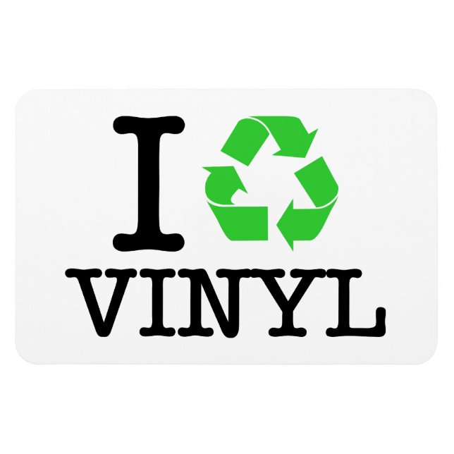 Imán Reciclar vinilo (Horizontal)