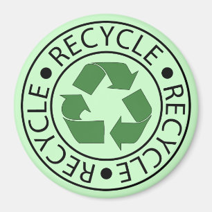 Imán Recicle el logotipo verde de Ceter